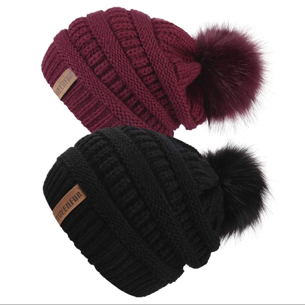 5⭐️ Rated Slouchy PomPom Beanie Hats
